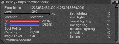 Signature for player Benny