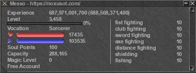 Signature for player Messo